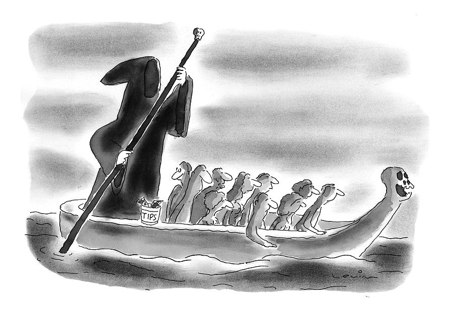 Death Drawing - New Yorker November 24th, 1997 by Arnie Levin