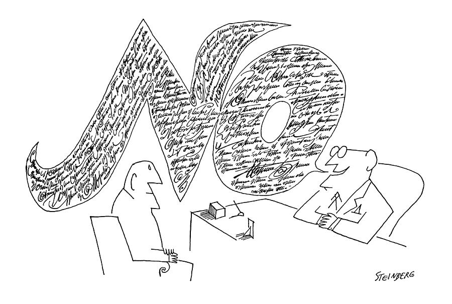 New Yorker November 25th, 1961 Drawing by Saul Steinberg