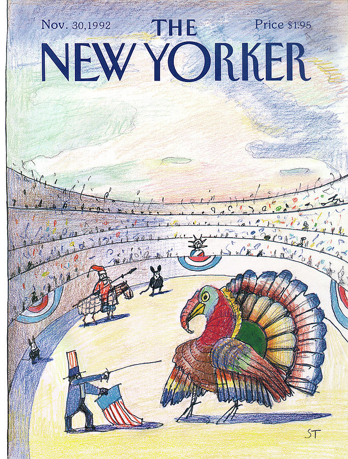 New Yorker November 30th, 1992 Painting by Saul Steinberg