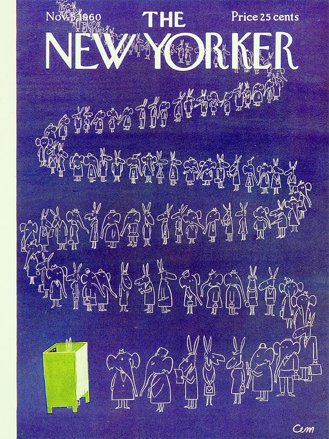 New Yorker November 5th 1960 Painting by Charles Martin
