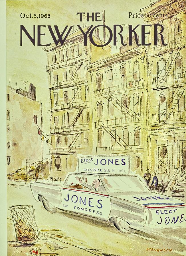 New Yorker October 5th 1968 Painting by James Stevenson New Yorker October 5th 1968 Painting by James Stevenson