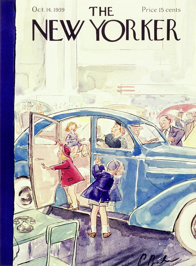 Transportation Painting - New Yorker October 14 1939 by Perry Barlow