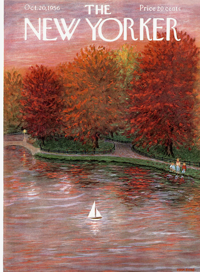 New Yorker October 20th, 1956 Painting by Edna Eicke