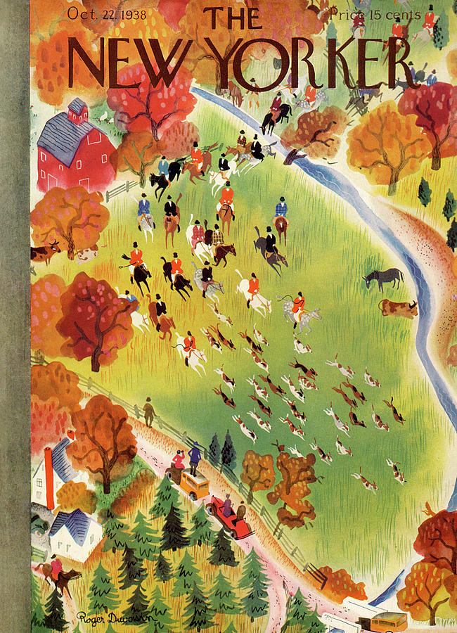 New Yorker October 22, 1938 Painting by Roger Duvoisin