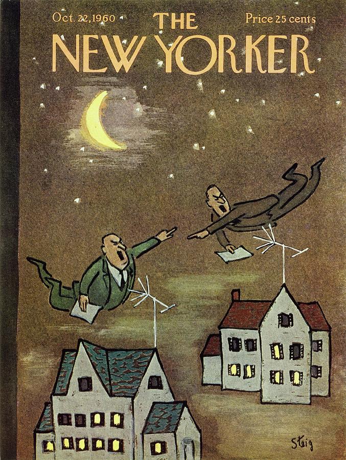 New Yorker October 22nd 1960 Painting by William Steig