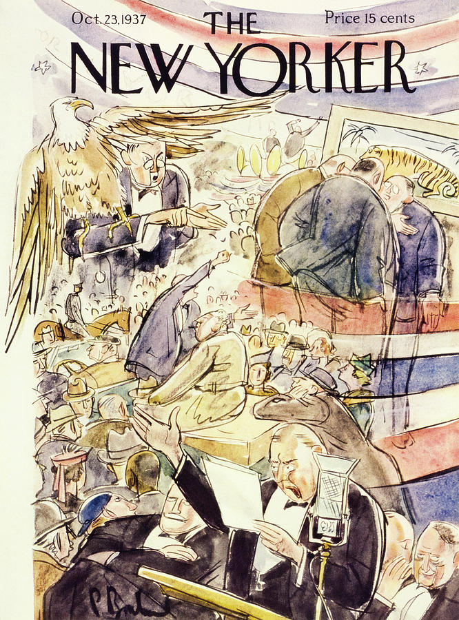 New Yorker October 23 1937 Painting by Perry Barlow New Yorker October 23 1937 Painting by Perry Barlow