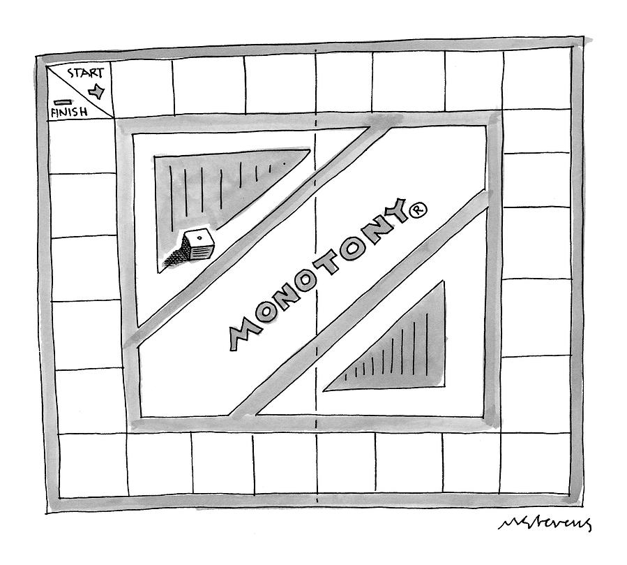Board Games Drawing - New Yorker October 26th, 1998 by Mick Stevens Board Games Drawing - New Yorker October 26th, 1998 by Mick Stevens