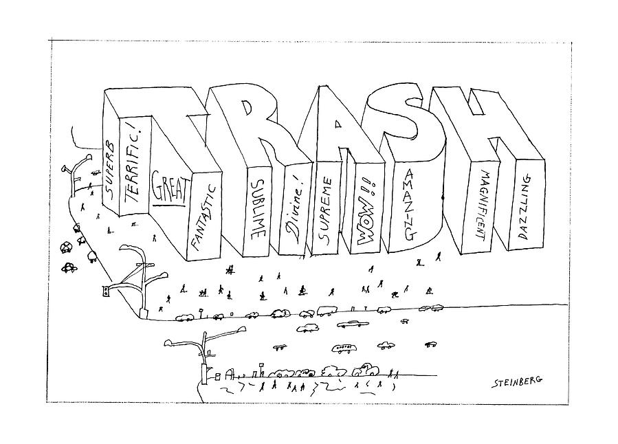 New Yorker October 27th, 1986 Drawing by Saul Steinberg