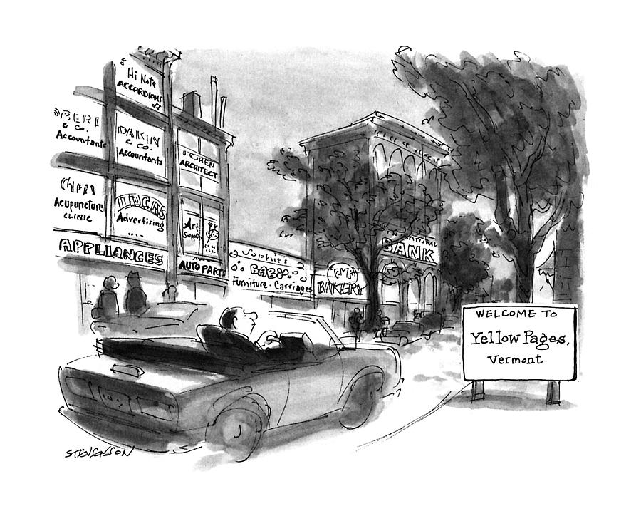 New Yorker October 28th, 1991 Drawing by James Stevenson