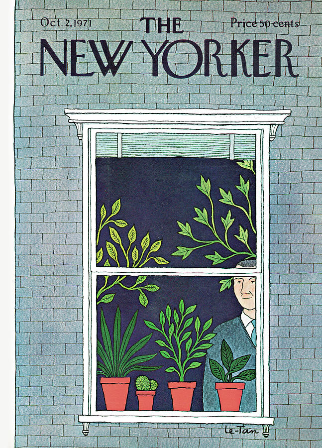 New Yorker October 2nd, 1971 Painting by Pierre Le-Tan
