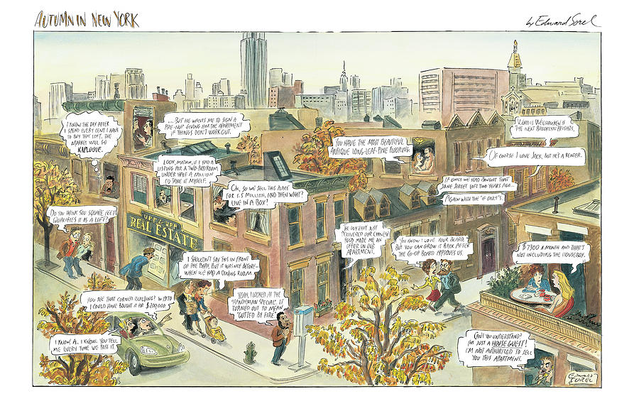 New Yorker October 2nd, 2000 Digital Art by Edward Sorel