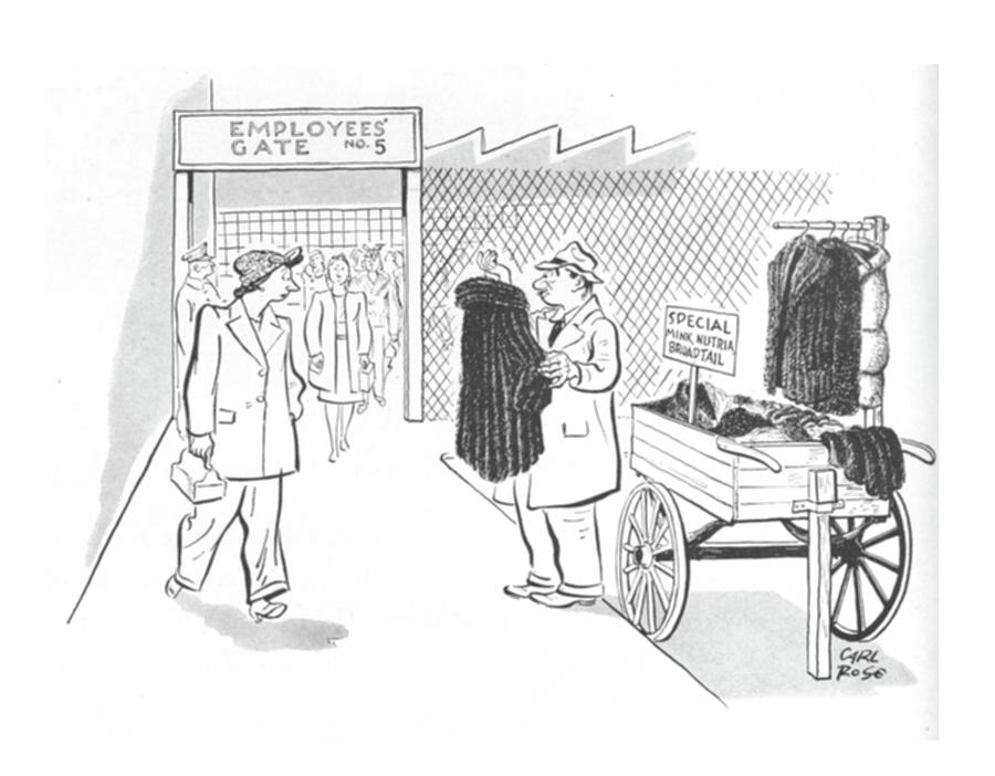 New Yorker October 30th, 1943 Drawing by Carl Rose