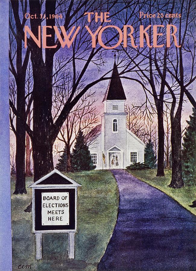 New Yorker October 31st 1964 Painting by Charles E Martin