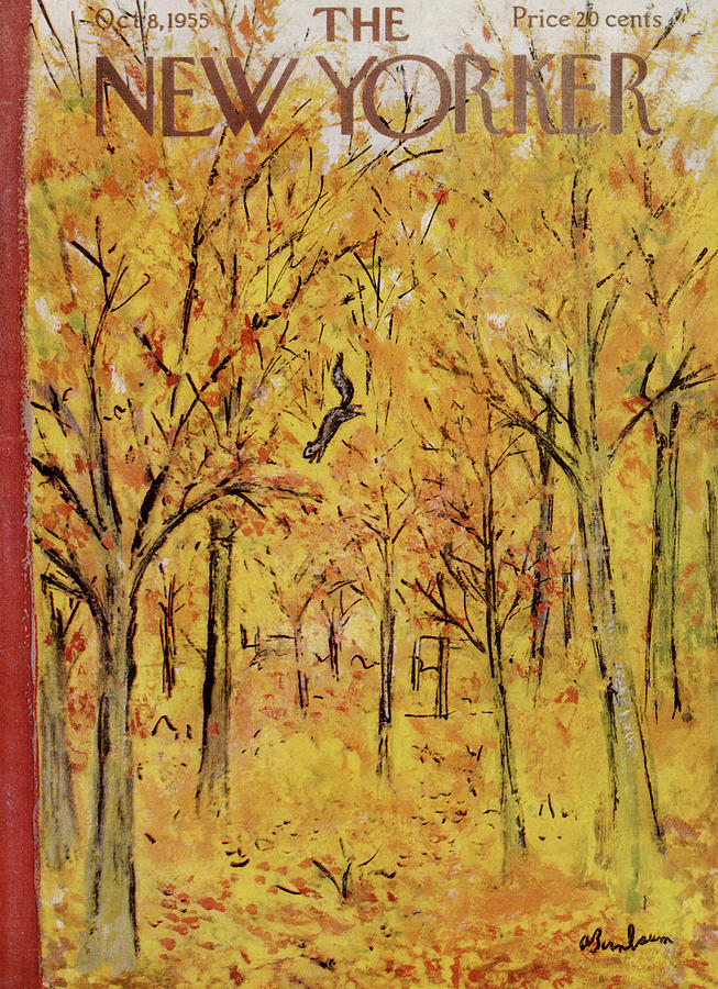 New Yorker October 8th, 1955 Painting by Abe Birnbaum