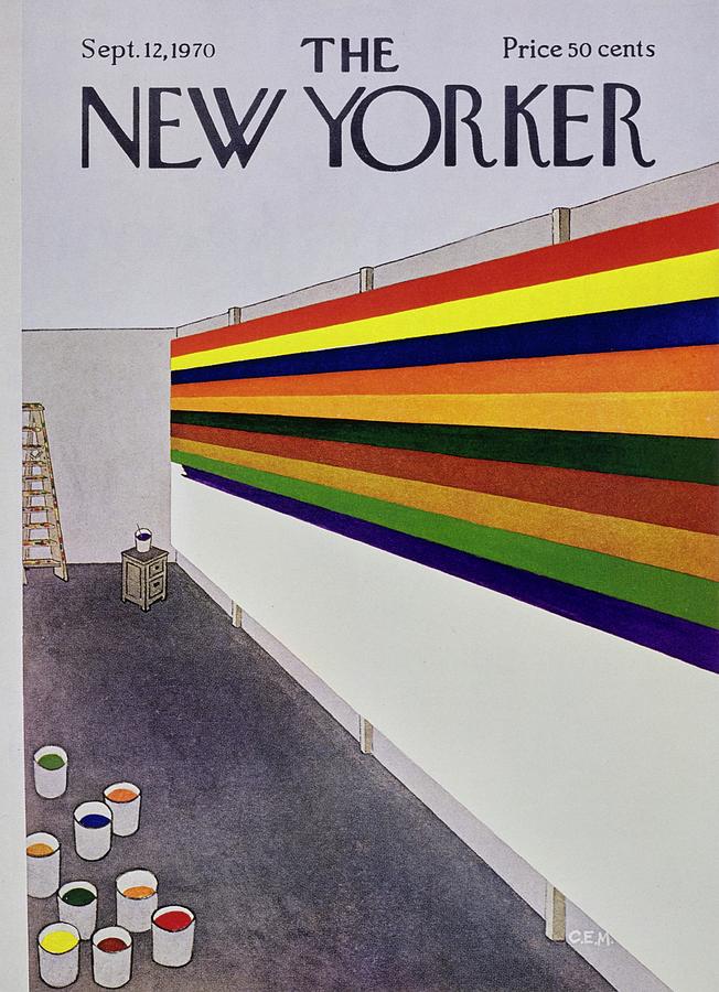 New Yorker September 12th 1970 Painting by Charles E Martin