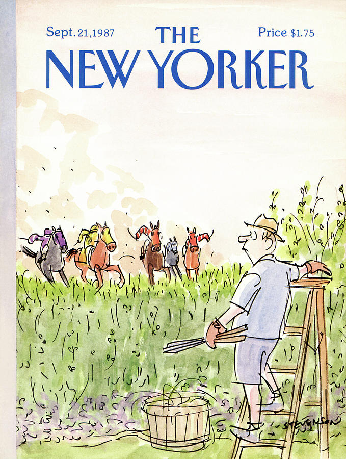 New Yorker September 21st, 1987 Painting by James Stevenson New Yorker September 21st, 1987 Painting by James Stevenson