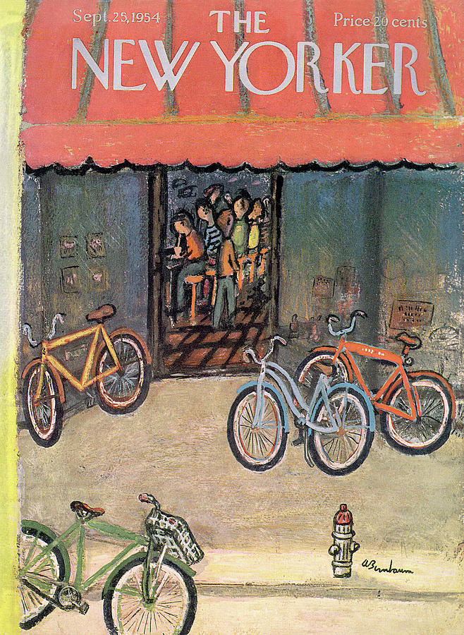 New Yorker September 25th, 1954 Painting by Abe Birnbaum