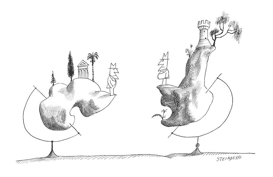 New Yorker September 28th, 1963 Drawing by Saul Steinberg