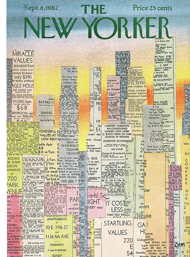 New Yorker September 8th, 1962 Painting by Charles E Martin