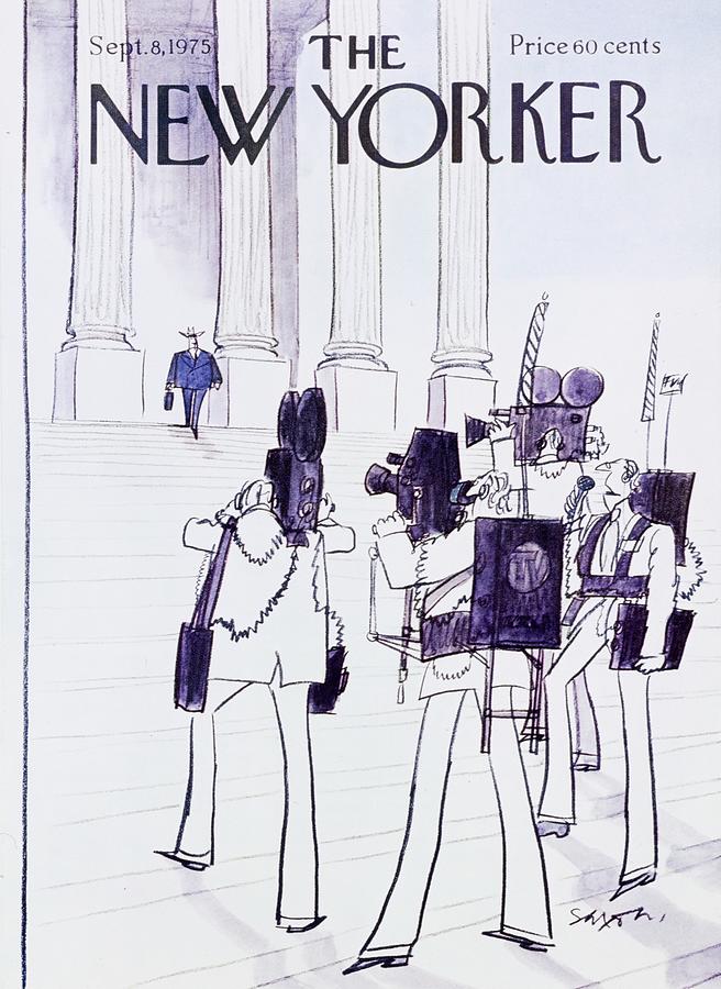 New Yorker September 8th 1975 Painting by Charles D Saxon