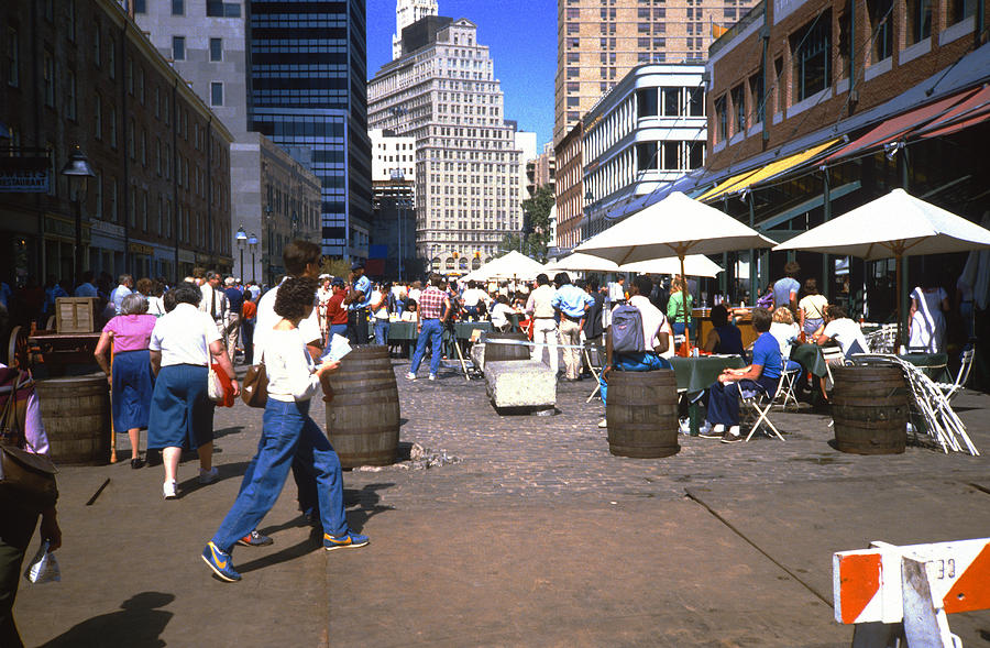 New Yorks South Street Seaport Area in 1984 Photograph by Gordon James