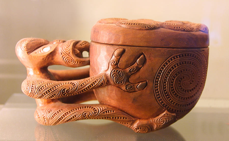 New Zealand Aborigine Artistic Cup Photograph by Linda Phelps