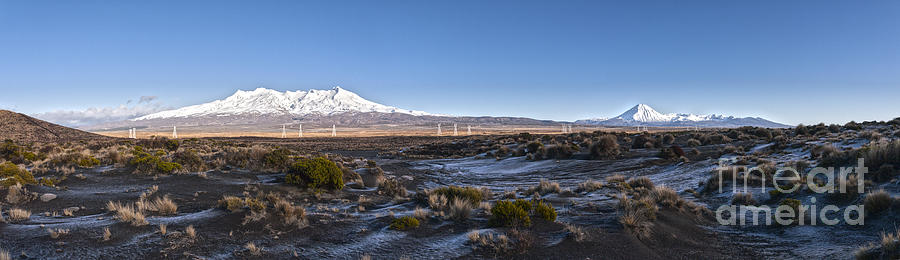 New Zealand Desert Road Winter Panorama Photograph by Colin and Linda McKie
