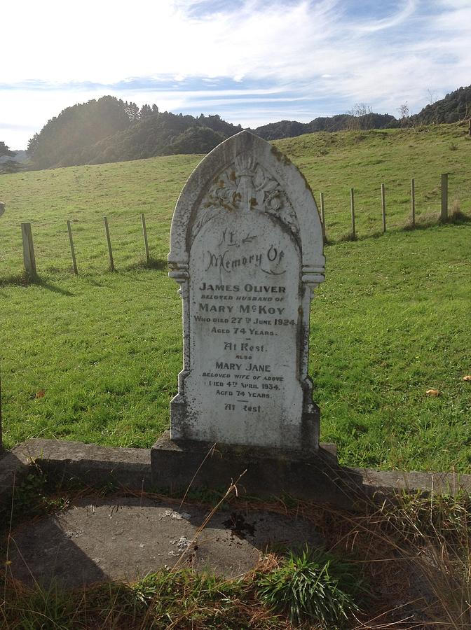 New Zealand Grave Stone Photograph by Retro Images Archive