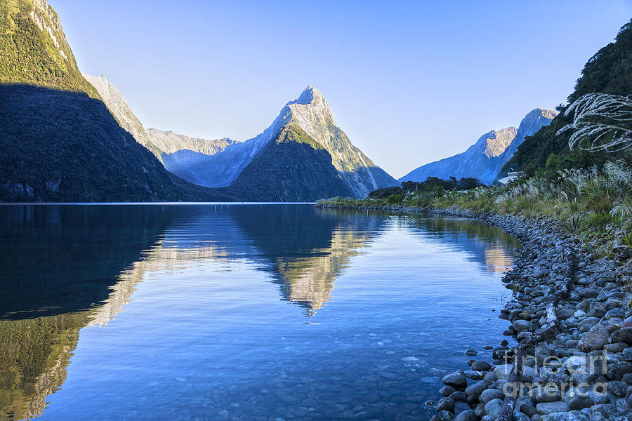 New Zealand Milford Sound Photograph By Colin And Linda Mckie - Fine 