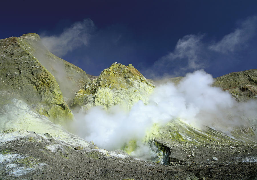 New Zealand, Steam And Sulfur In Photograph by Westend61