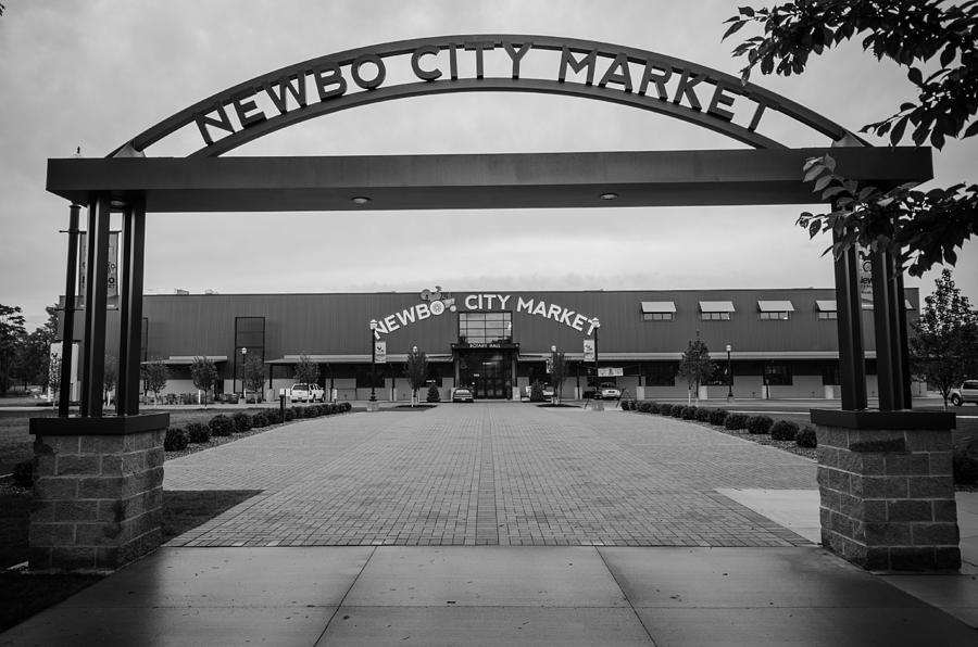 Newbo City Market in Black and White Photograph by Anthony Doudt