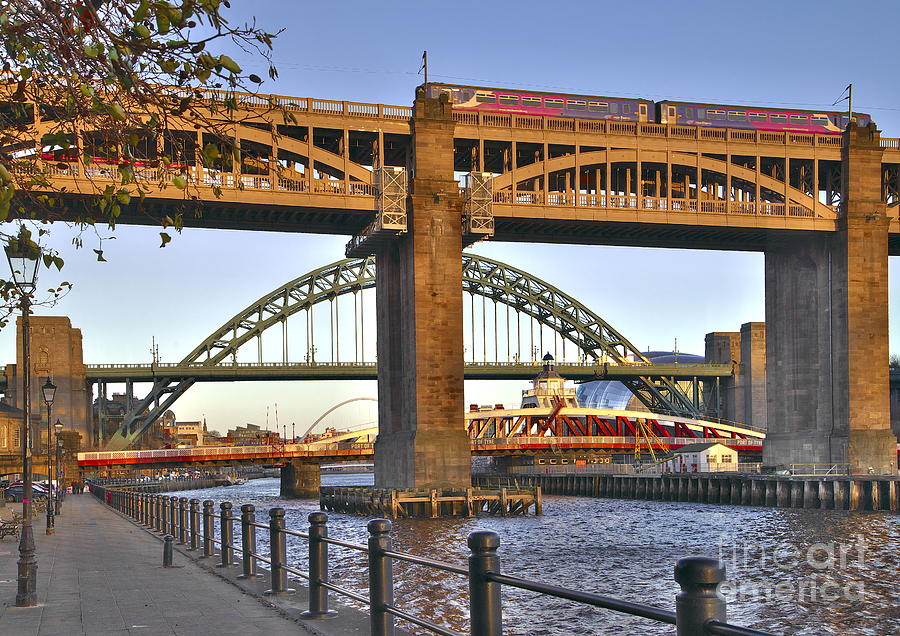 Newcastle Upon Tyne Bridges Photograph by Martyn Arnold