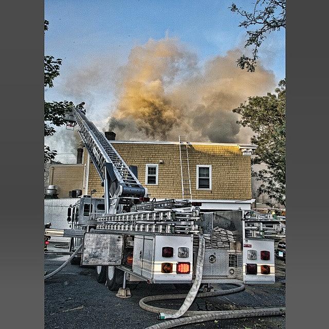 Nhfd Photograph - #newhaven Truck 1 Going To Work At by Glenn Duda