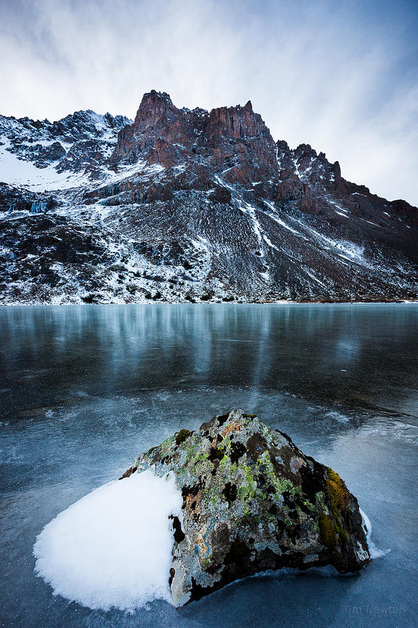 Frozen Mountain Lake Photograph by Tim Newton