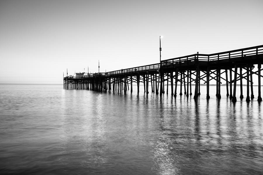 Black And White Photograph - Newport Beach Black and White Series 28 by Josh Whalen