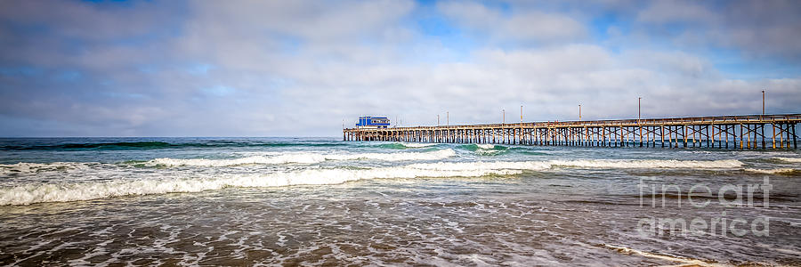 Newport Beach Photograph - Newport Beach California Pier Panorama Photo by Paul Velgos