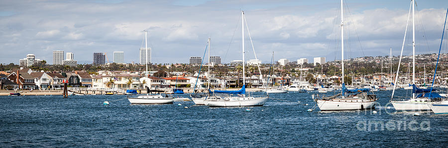 Newport Beach Photograph - Newport Beach Panorama by Paul Velgos