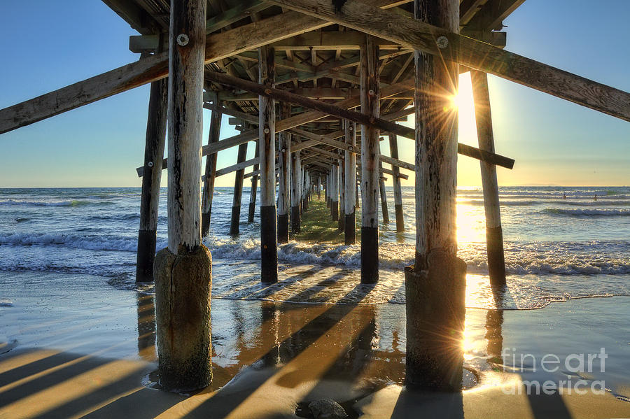 Newport Beach Pier Photograph by Eddie Yerkish