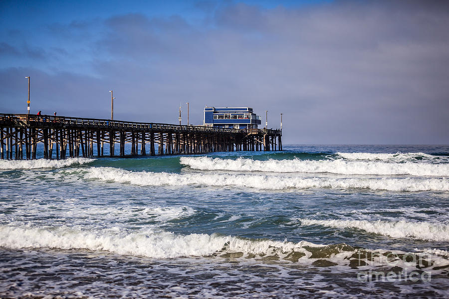 Newport Beach Photograph - Newport Beach Pier in Orange County California by Paul Velgos