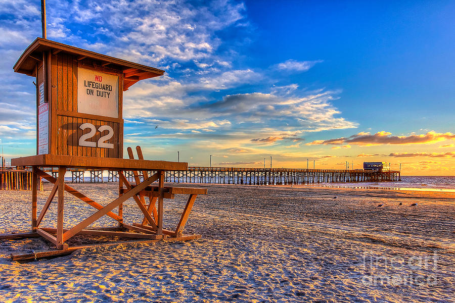 Pier Photograph - Newport Beach Pier - Wintertime  by Jim Carrell