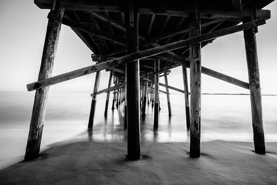 Black And White Photograph - Newport Beach Sunset Series 24 by Josh Whalen