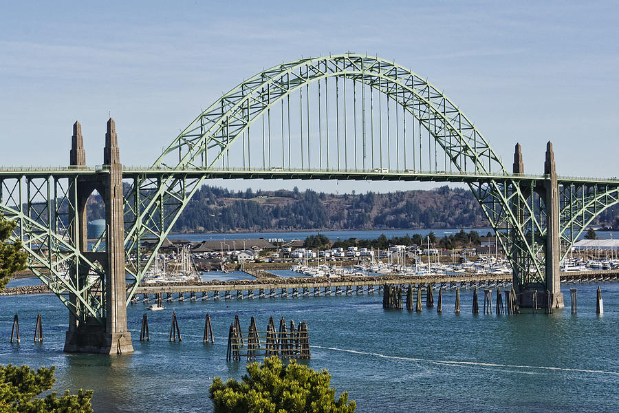 Newport Bridge Photograph by Wes and Dotty Weber