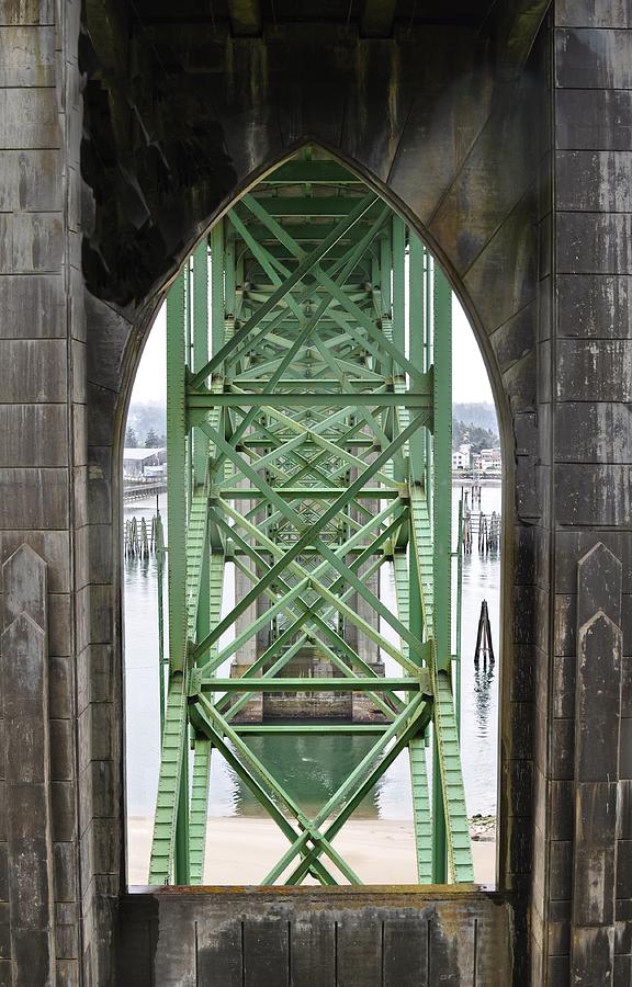 Newport Oregon - Bridge From A Different Perspective Photograph