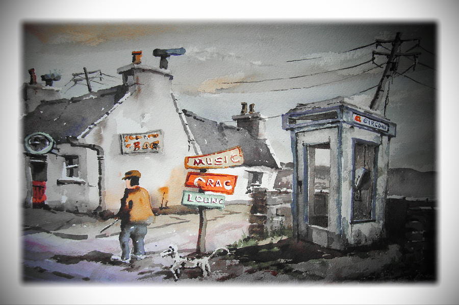 Newquay essentials Clare Painting by Val Byrne