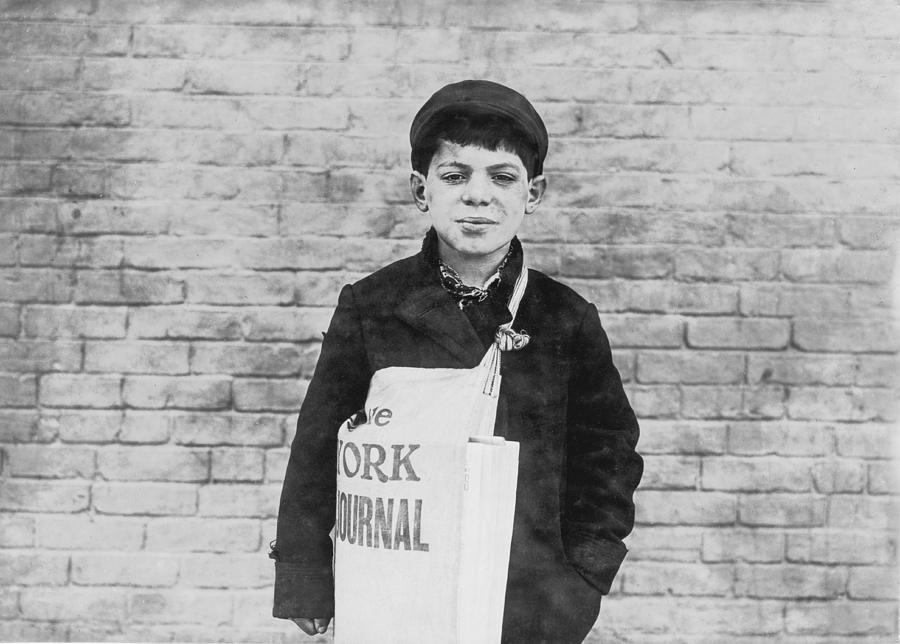 Newspaper boy Photograph by Aged Pixel - Fine Art America