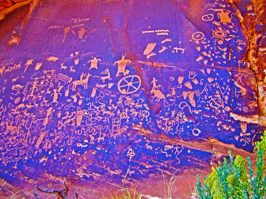 Newspaper Rock National Historic Site near Canyonlands National Park-Utah Photograph by Ruth Hager