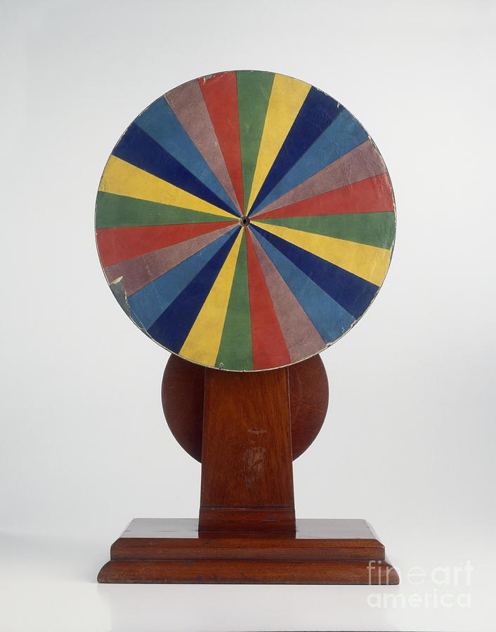 Newtons Color Wheel Photograph by Dave King Dorling Kindersley Science Museum