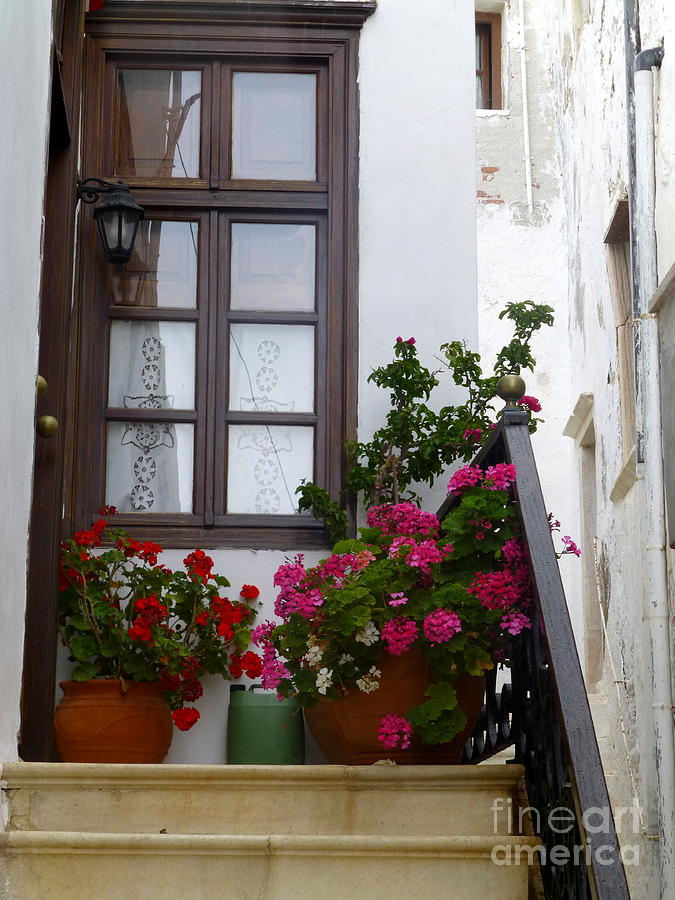 Naxos Window Photograph by Maxine Kamin