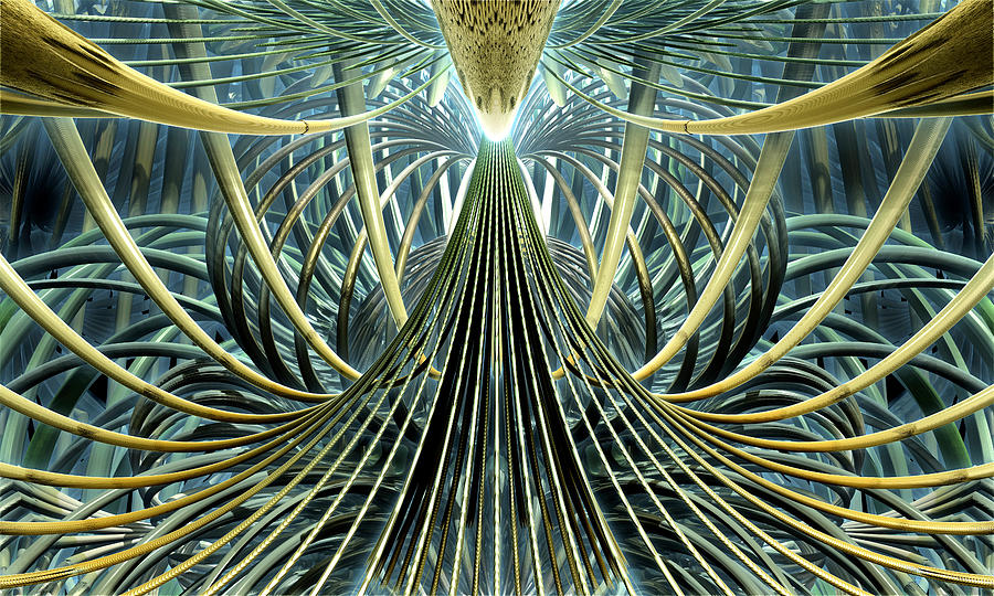 Abstract Digital Art - Nexus by Kevin Trow