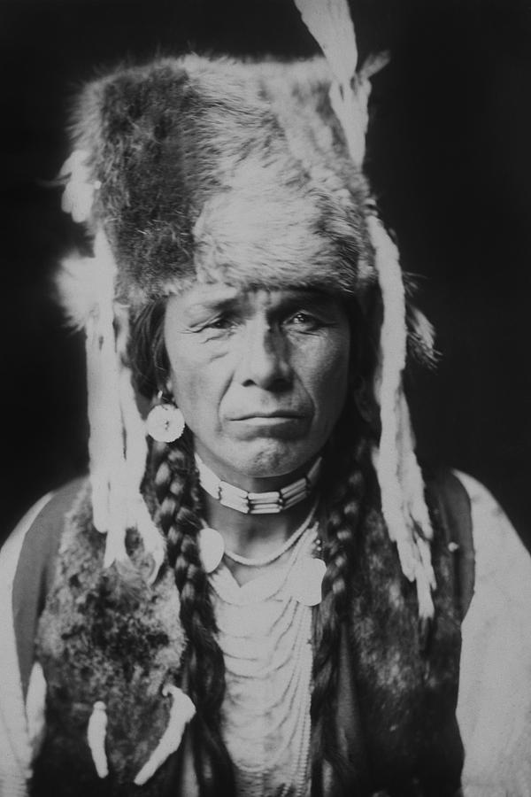 Edward Sheriff Curtis Photograph - Nez Perce Indian circa 1904 by Aged Pixel